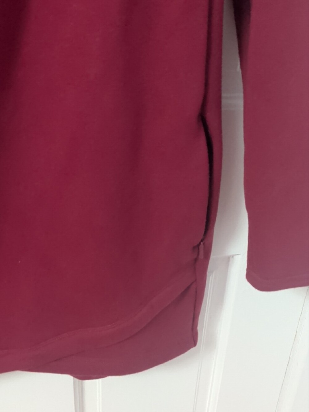 Athleta Raspberry Zip Funnel-Neck Pullover - Picture 4 of 5